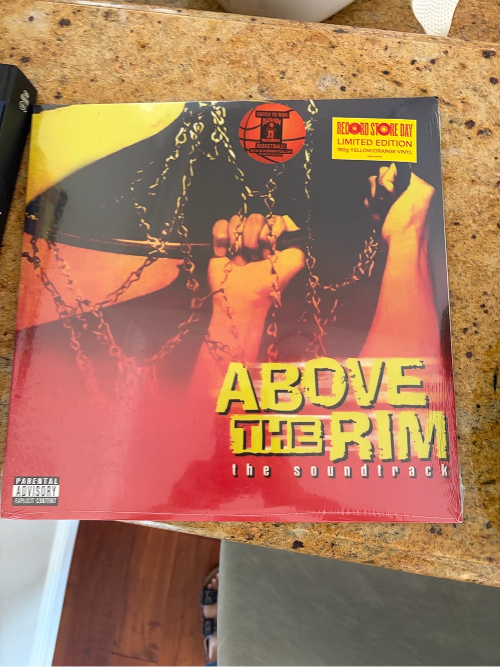 Above The Rim Soundtrack Vinyl - Bold Red/Yellow Cover